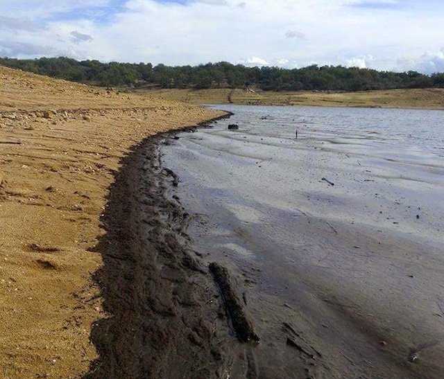 El arrastre de cenizas alcalza al pantano Rivera de Gata